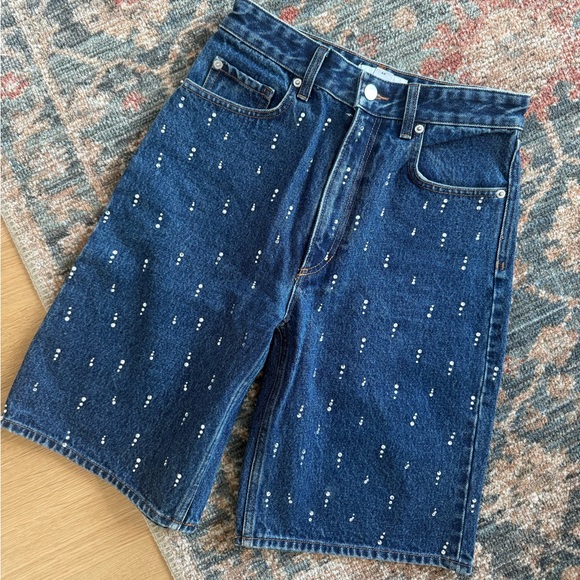 HM Studio Rhinestone Shorts - Picture 2 of 5